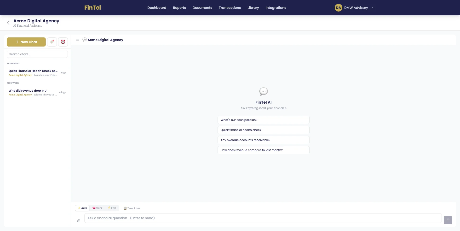 AI Chat with inline chart